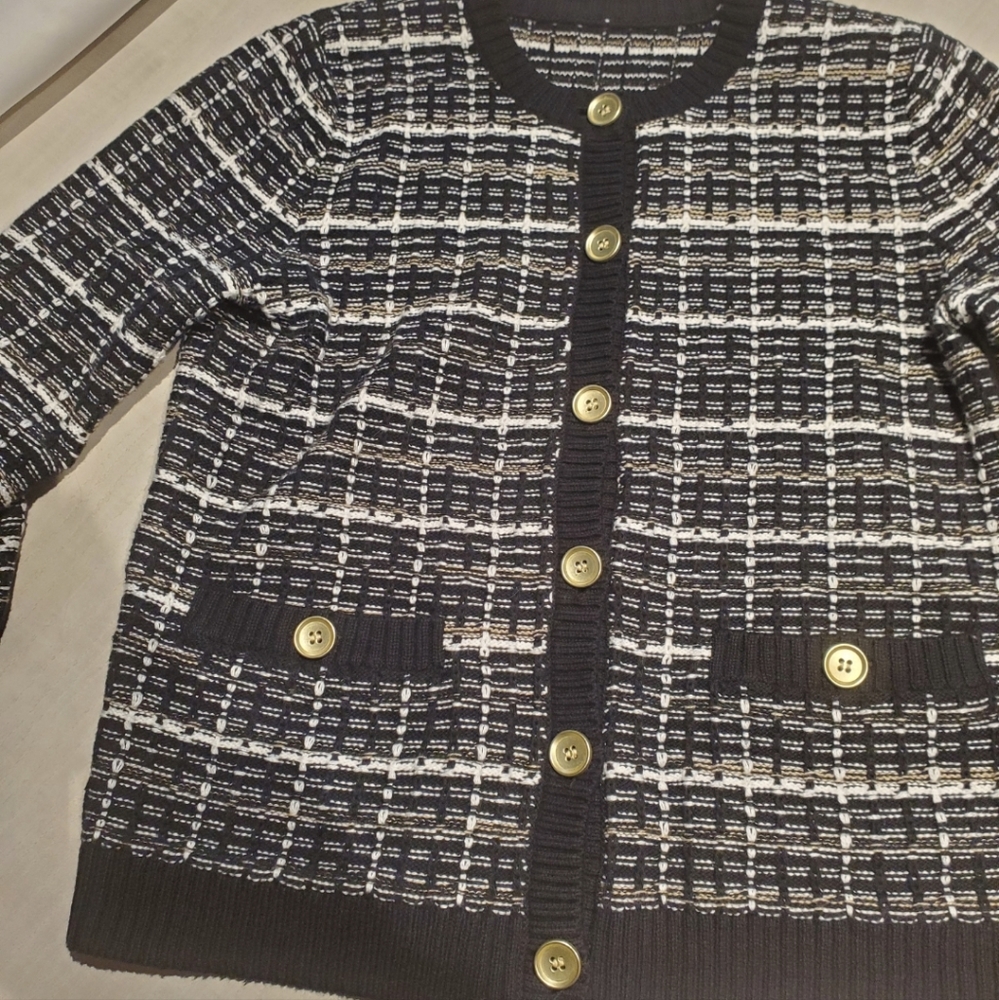 JCREW" 100% Cotton Buttoned Sweater